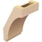 Ekena Millwork 5-inch W x 6-inch D x 10-inch H Imperial Rough Cedar Woodgrain TimberThane Knee Brace, Primed BRCUR05X06X10IMPRCPR - alternate 6